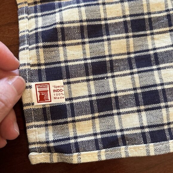 Vintage Angel Plaid Apron with‎ Pocket Kitchen Cooking Baking Hostess - Picture 6 of 11